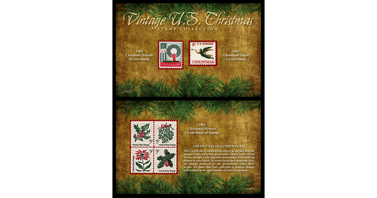 What was the first christmas stamp