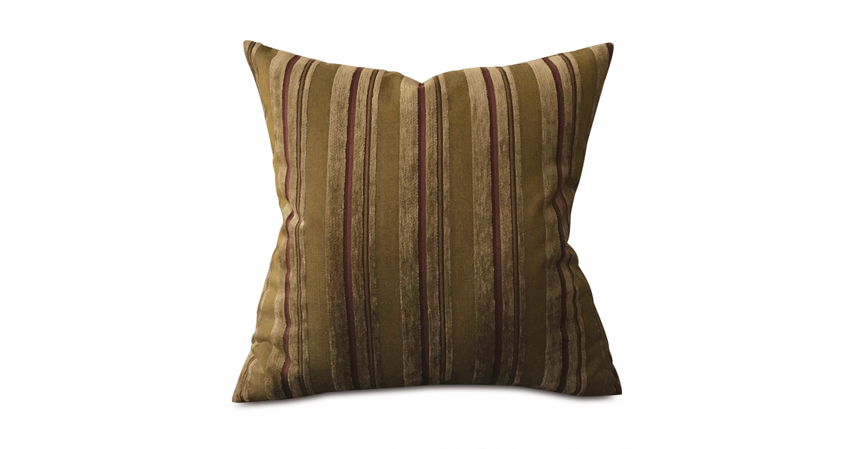Curated visual reference: Picture Idea: Made In Usa Earth Tone Striped Decorative Pillow Cover