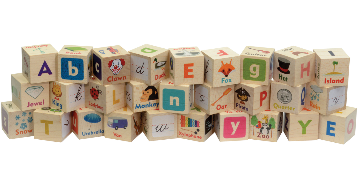 Made In USA | Letter Picture Blocks