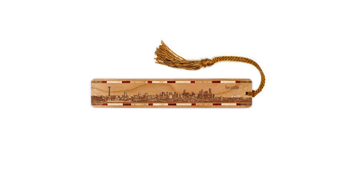 Made In USA | Seattle Washington Skyline Engraved on Handmade Wooden ...