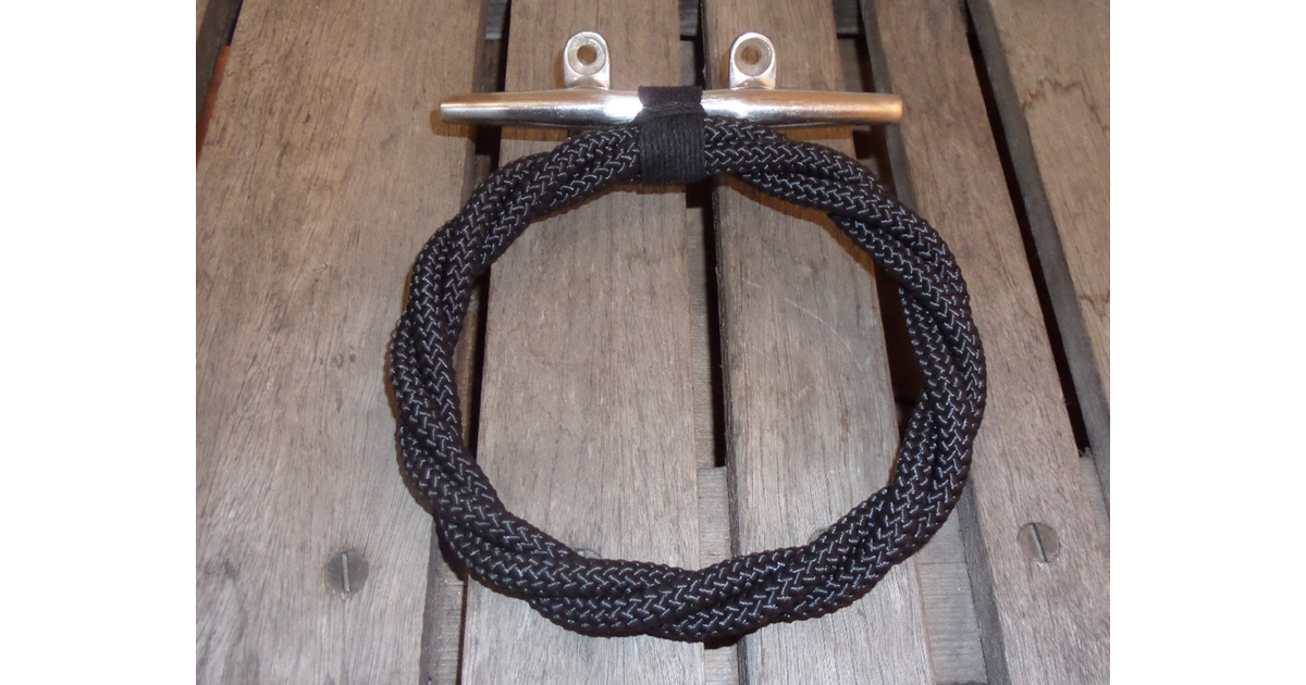 Togen Ring Rack Made In USA | Rope Towel Ring Rack-Black