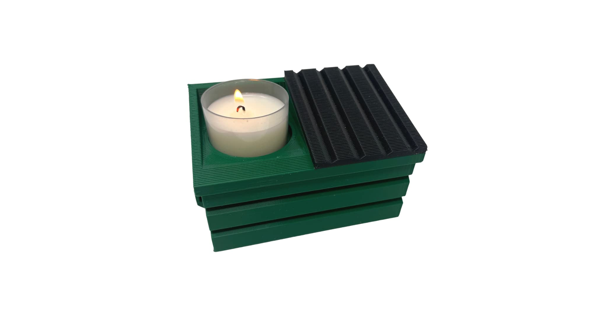 Made In the USA Dumpster Fire Tea Light Candle Holder Funny