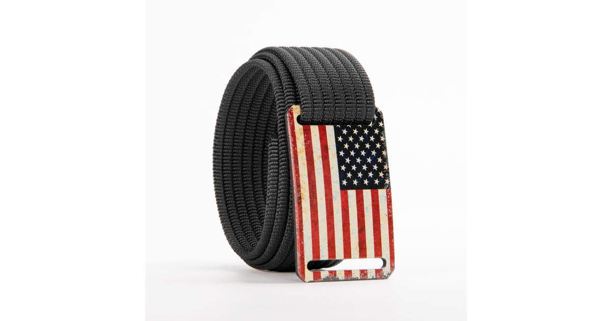 Made In USA | Men's Narrow USA Flag Belt