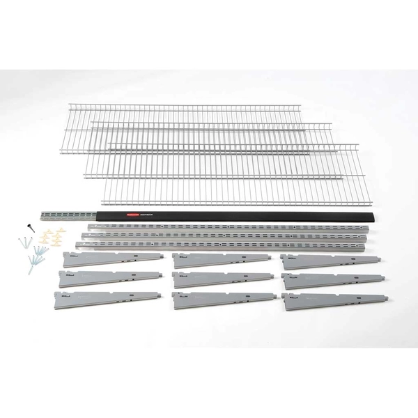 Heavy-Duty FastTrack Rail Wire Shelf Kit