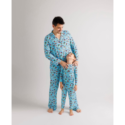 “For The Love Of Cars” Two-Piece Pajama Set - Men
