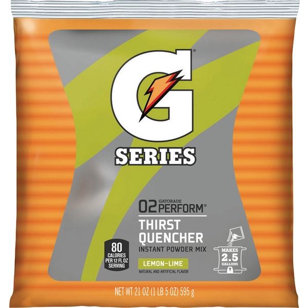 Gatorade Lemon Lime Powder Mix - 1.31 lb - 2.5 gal Yield - 1 Pack