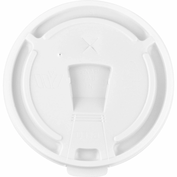 Genuine Joe Foam Cup Lids 12oz-24oz - White - 100/Pack