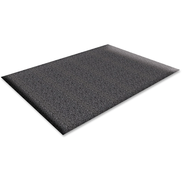 Genuine Joe Anti-Fatigue Vinyl Mat - 10' x 36" x 0.375" - Black