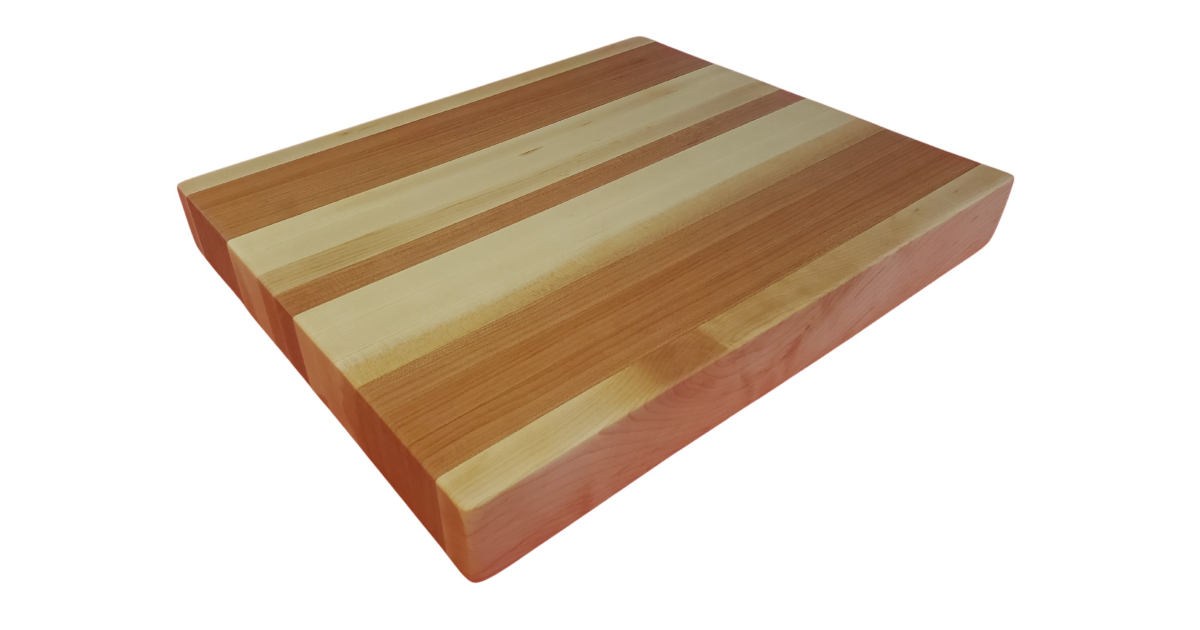 Made In USA | Hand Made Hard Maple & Cherry Edge Grain Cutting Block 14 ...