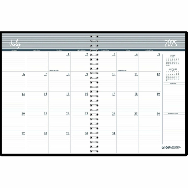 House of Doolittle 14-Month Academic Planner, July 2025 - August 2026, Monthly Layout, 8.5" x 11"