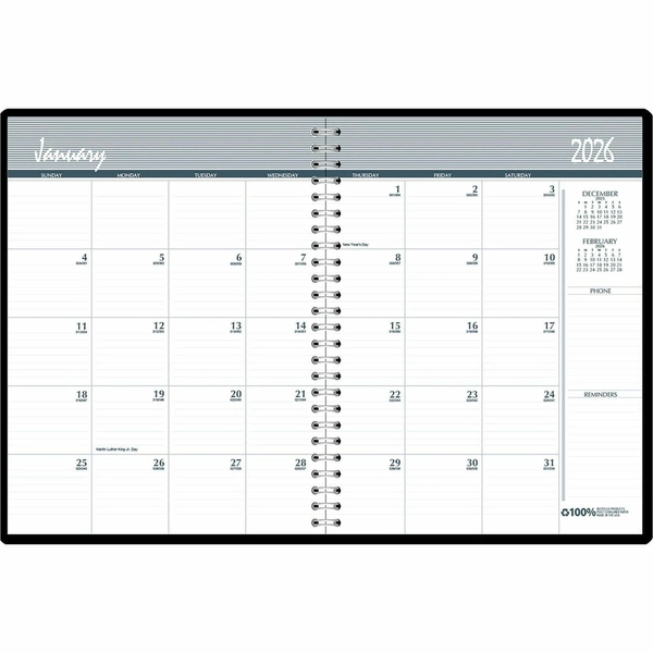 House of Doolittle 14-Month Monthly Planner - Dec 2025 to Jan 2027 - 8.5" x 11" - Blue