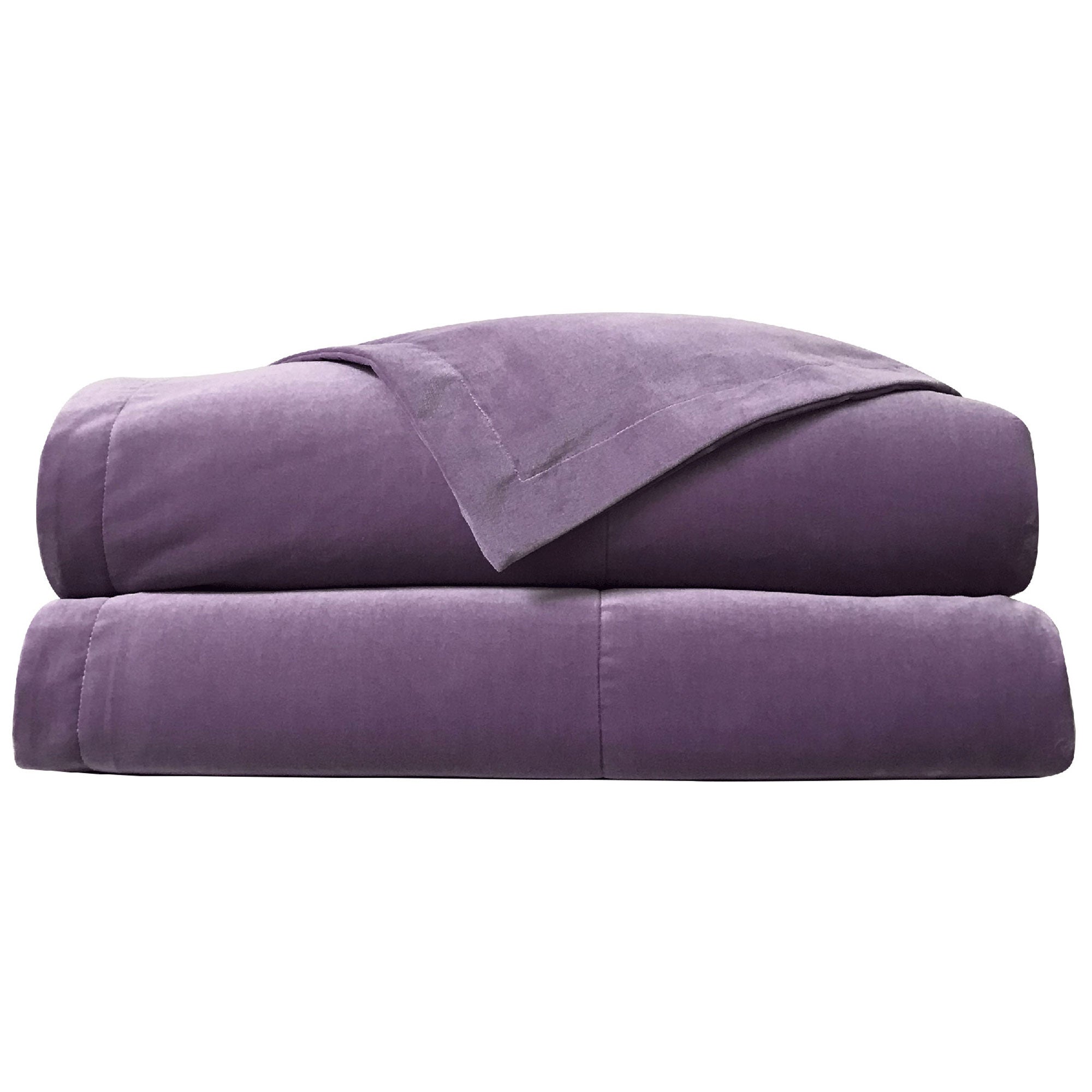 Made In the USA Velvet Duvet Cover in Lavender