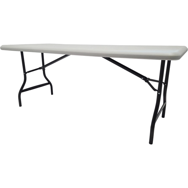 Iceberg IndestrucTable TOO Folding Table - 1200 lb Capacity - 72" x 30" x 29" - Platinum