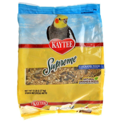 Made In USA Kaytee Supreme Natural Blend Bird Food Cockatiel 5 Lbs