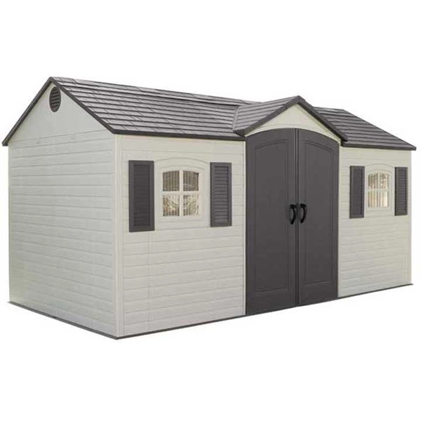 15x8 Desert Outdoor Storage Shed with Skylights