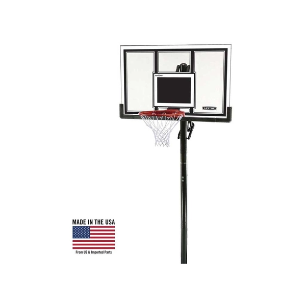 Adjustable In-Ground Hoop, 54-Inch Polycarbonate Backboard