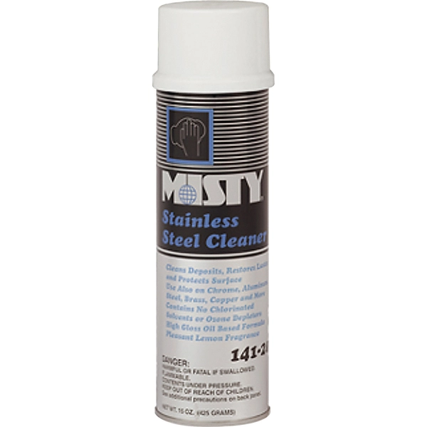 MISTY Stainless Steel Cleaner - Lemon Scent - Oil Based - 1 Each