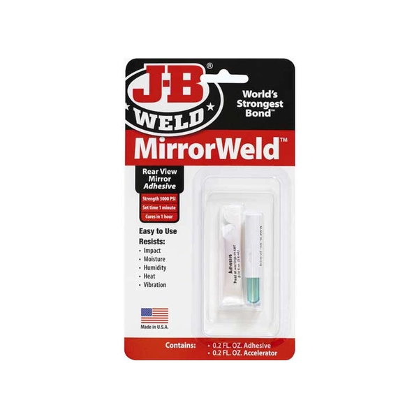 Rearview Mirror Adhesive & Activator, One‑Hour Cure