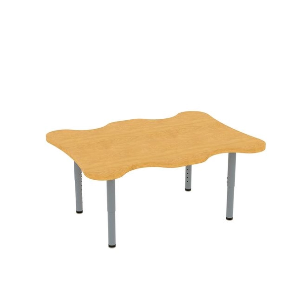 My Place Rectangular Table with Adjustable Height Legs
