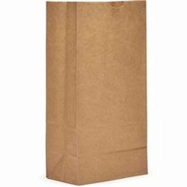 AJM Natural Kraft Paper Grocery Bags - 500/Ctn