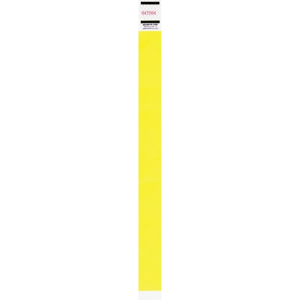 Advantus Neon Yellow Tyvek Wristbands - 500 Pack