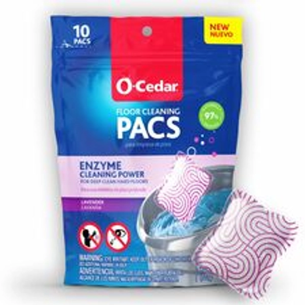 O-Cedar Hard Floor Cleaner Concentrate - Crisp Citrus - Streak-free - 10 Pack