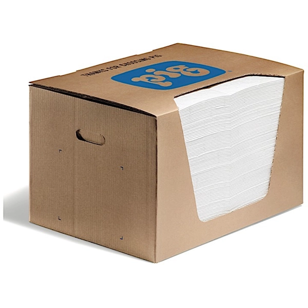 Oil-Only Water-Repellent Heavyweight Absorbent Pads, 100-Pack
