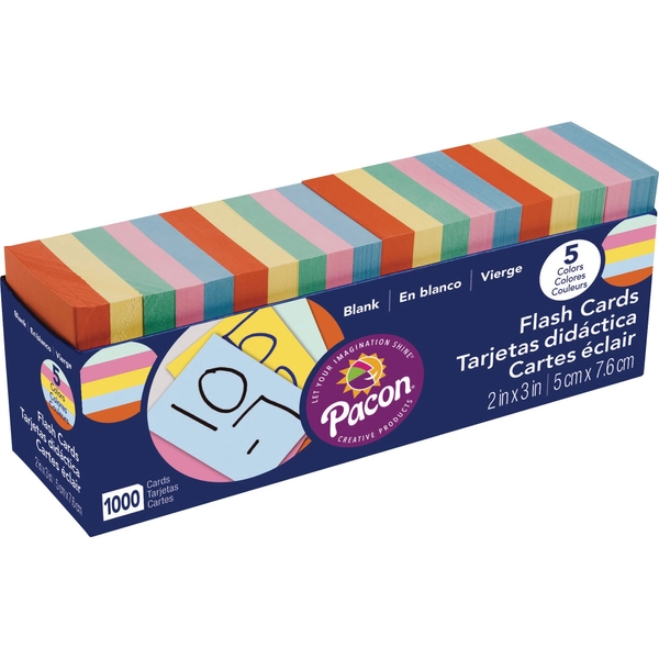 Pacon Blank Flash Cards - 1000 Pack