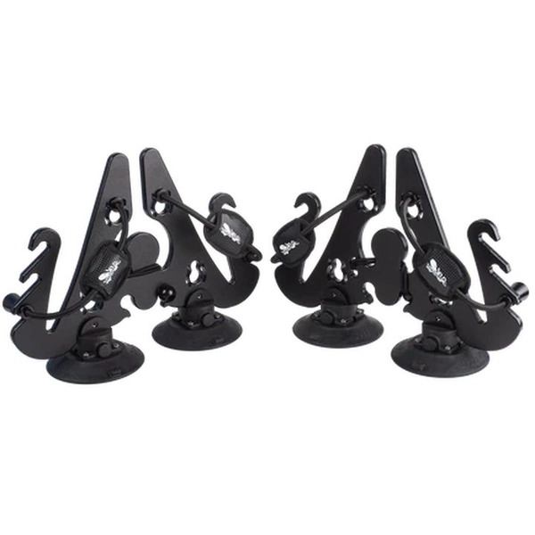 Compact Vacuum-Mount Ski and Snowboard Car Rack