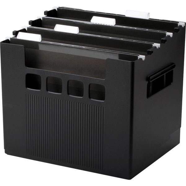 Pendaflex SuperDecoFlex Desktop File - 12.8" x 10" x 11" - Letter Size - Black - 1 Each