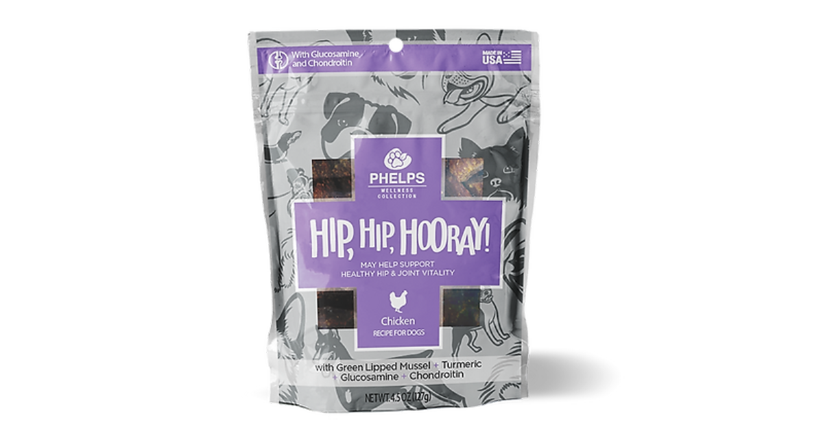 Made In USA | Phelps Wellness Hip, Hip, Hooray! Chicken Recipe, 4.5oz
