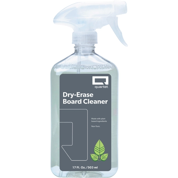 Quartet Whiteboard Cleaning Spray - 17 oz - Plant-based, Non-toxic - 1 Each
