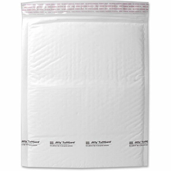 Tuffgard Premium Bubble Mailers #6 - 12.5" x 19" - Peel & Seal - White - 25 / Carton