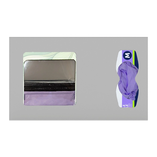 Protective Wear Dispenser-Glove & Mask-ABS-Beige