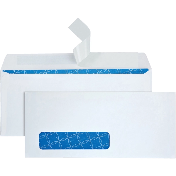 Quality Park #10 Security Tint Business Envelopes - 4 1/8" x 9 1/2" - 24 lb - White - 500/Box