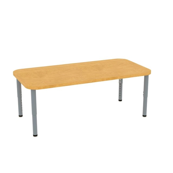 Rectangular Table with Adjustable Height Legs