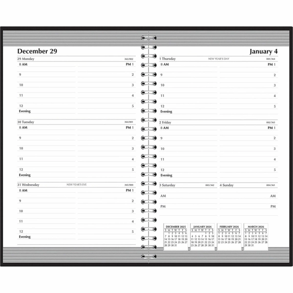 House of Doolittle 2026 Weekly Planner - Julian Dates - 5" x 8" - Half-hourly - Wire Bound