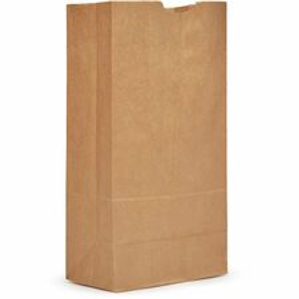 AJM Natural Kraft Paper Grocery Bags - 500/carton