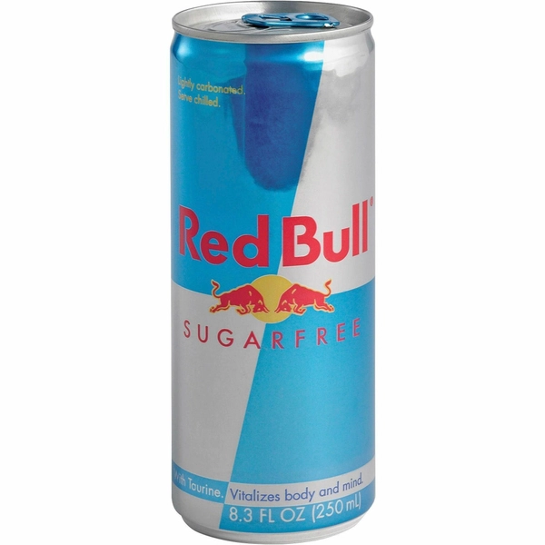 Red Bull Sugar Free Energy Drink, 8.30 fl oz (245 mL), 24/Carton