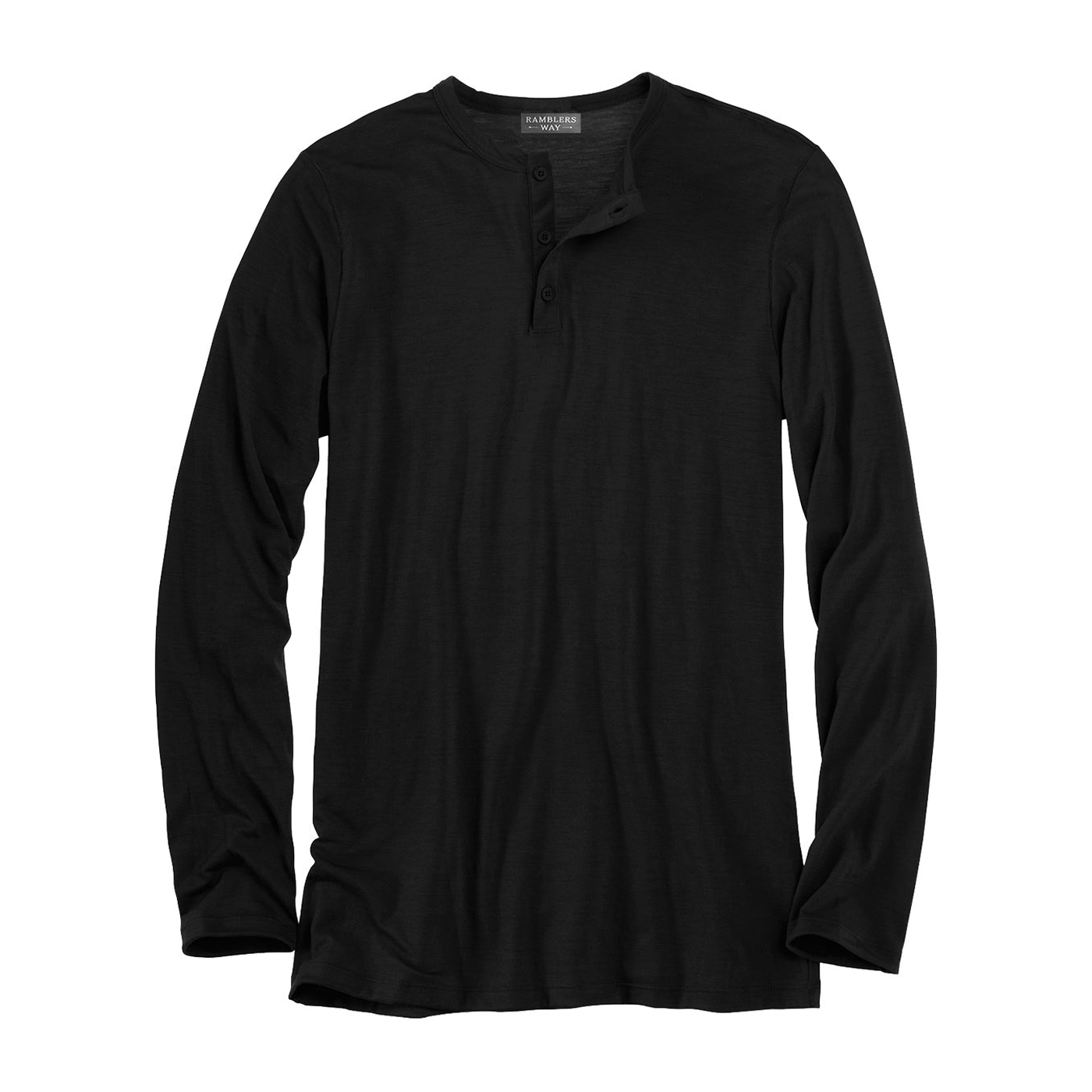Men's Wool Henley - Long Sleeve