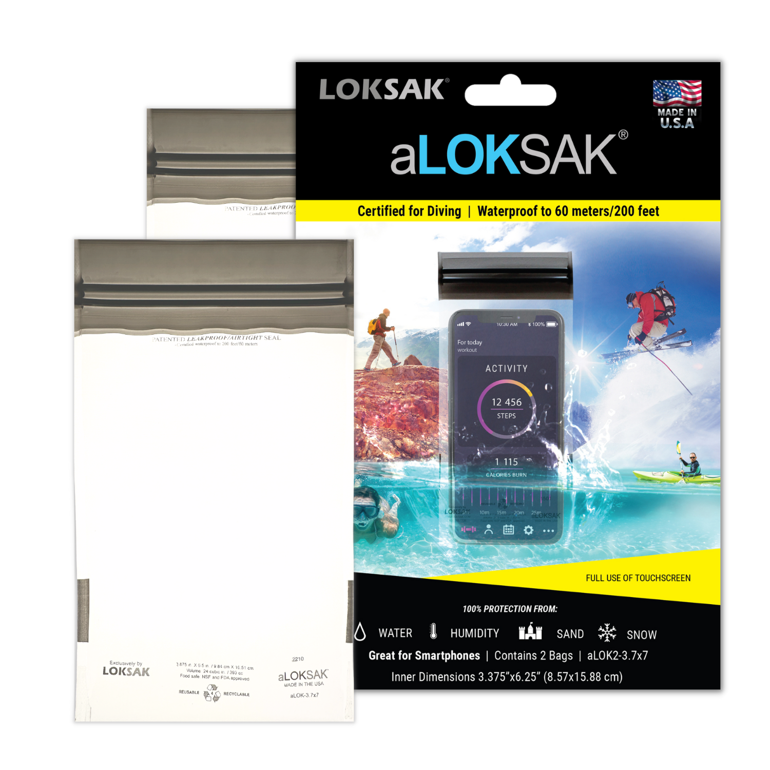 aLOKSAK Element Proof Bag 3.7" X 7" (2 Pack)