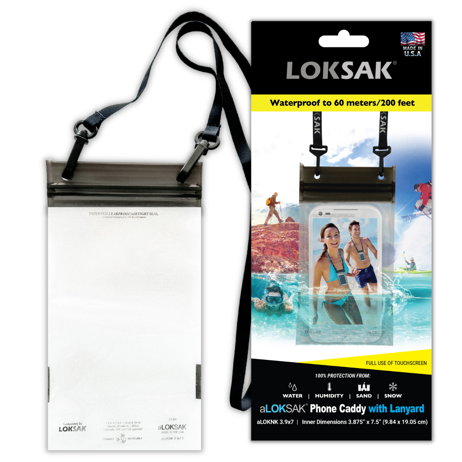 aLOKSAK Element Proof Bag 3.9" X 7" (1 Pack with Lanyard)