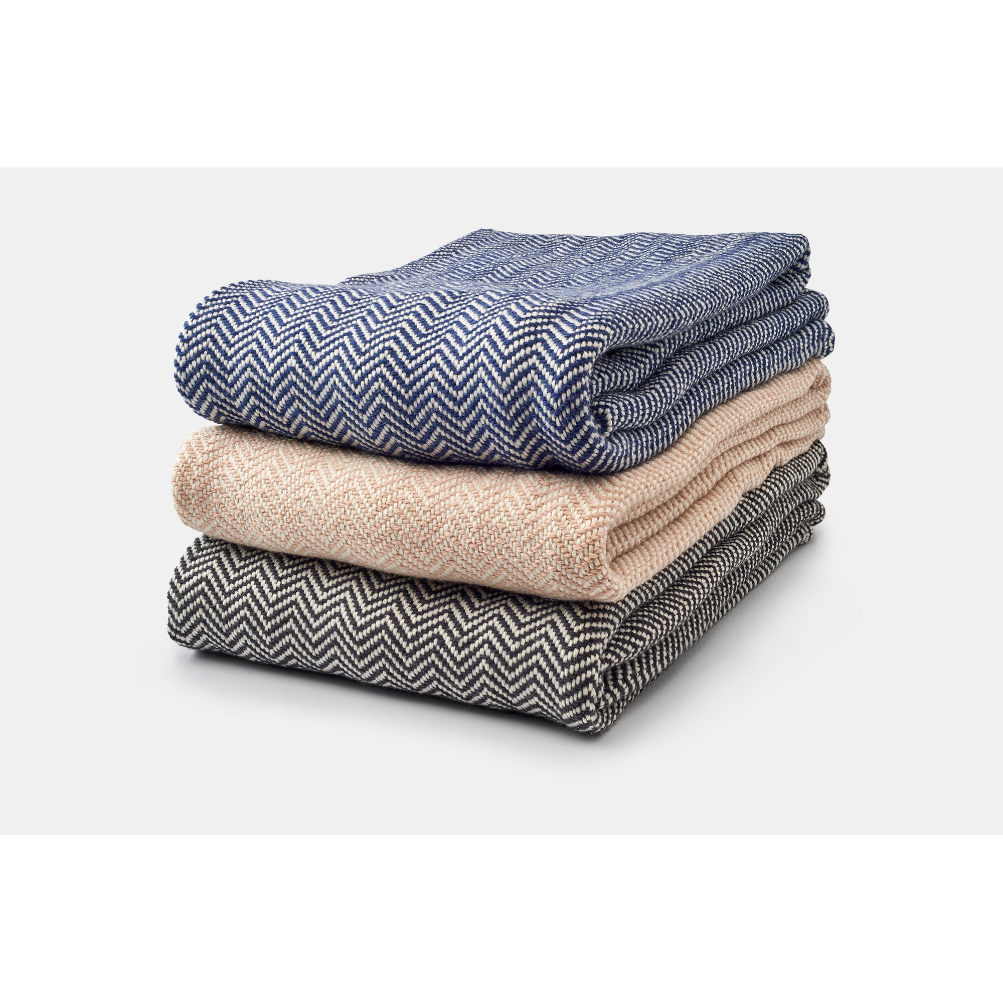 Chevron Pattern Soft Wool Throw Size Blanket