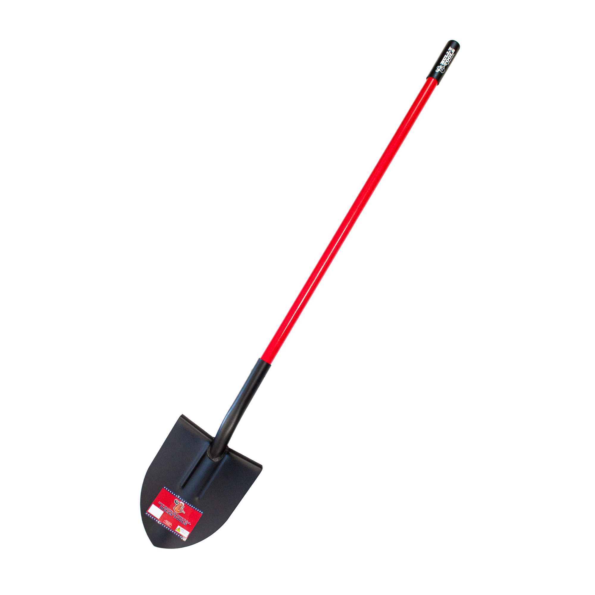 Bully Tools 12-Gauge Round Point Shovel with Fiberglass Handle