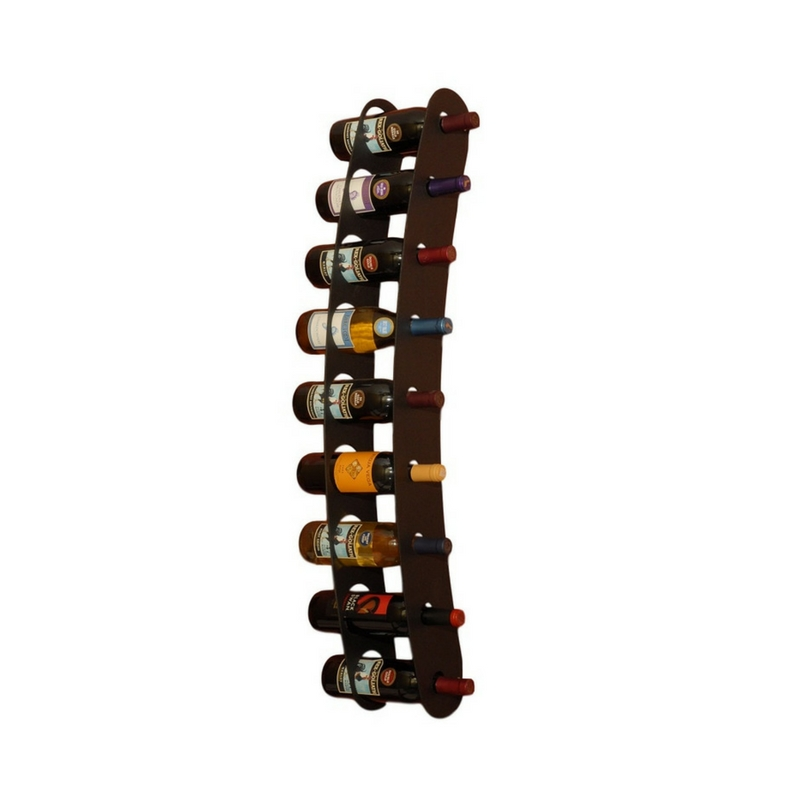 Wall Mounted Industrial Wine Rack