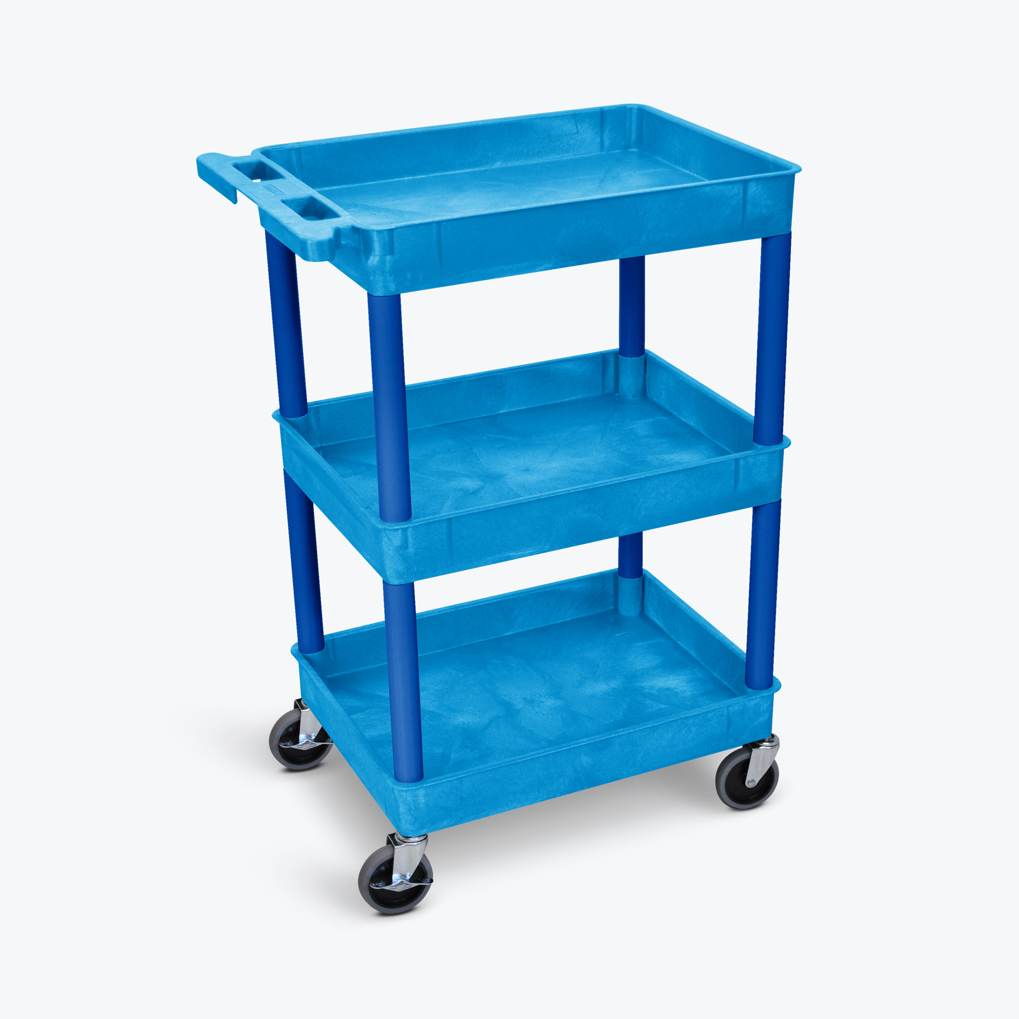 Tub Cart - Three Shelves-Blue