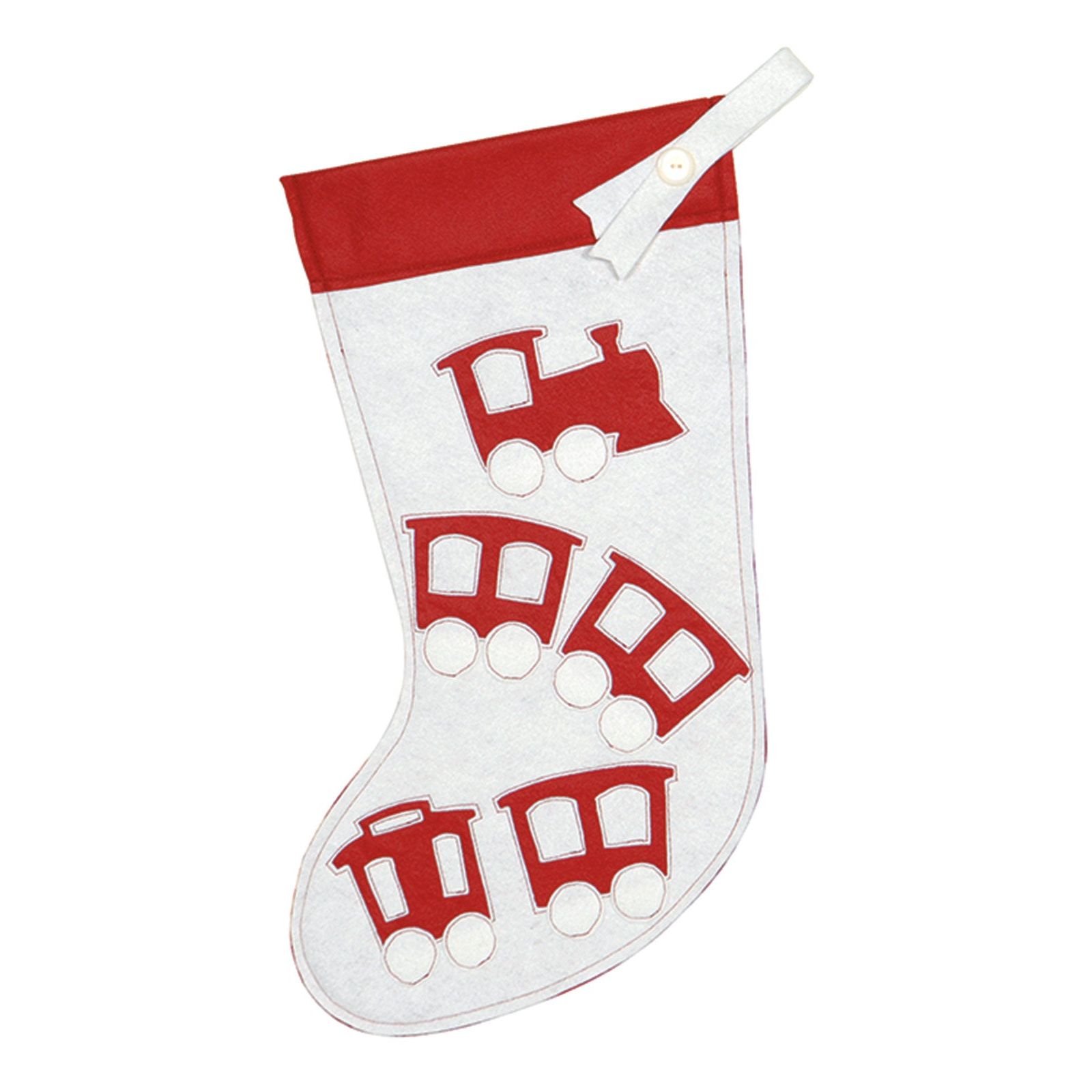 Choo Choo Train Felt Stocking 20"x12"