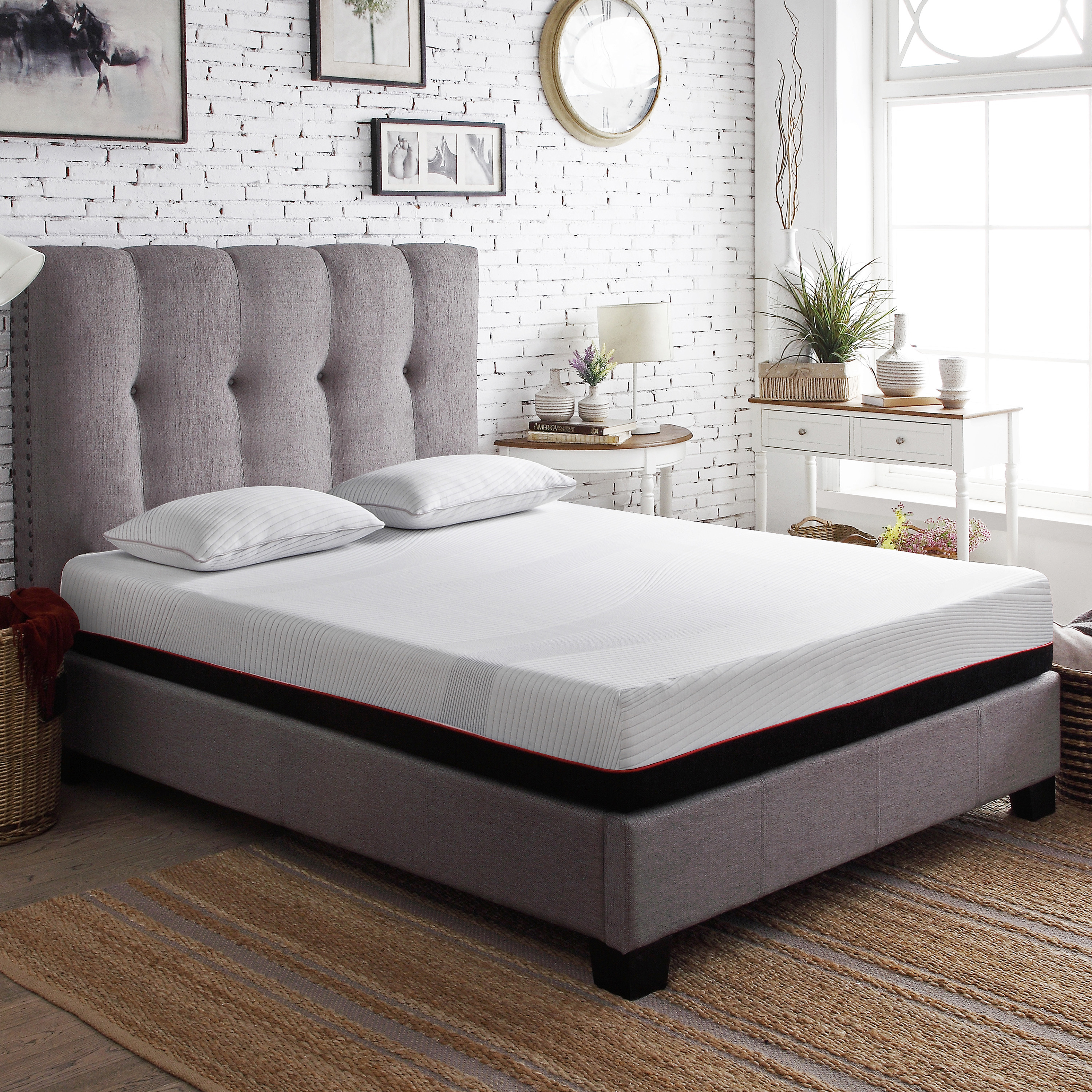 10 in. 2-Layer Copper Infused Memory Foam Mattress