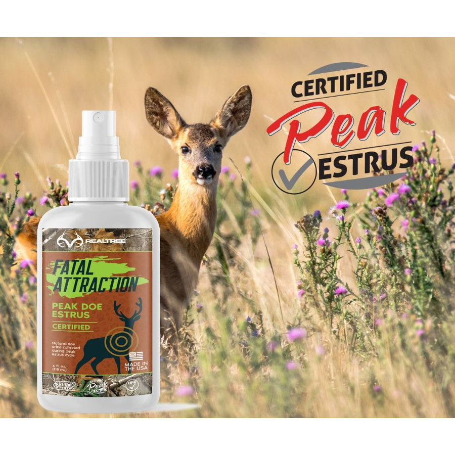 Zone Realtree Fatal Attraction Deer Attractant Peak Doe Estrus, 4oz