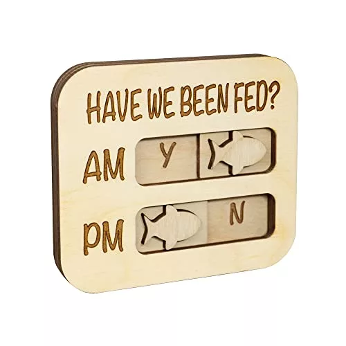 Have We Been Fed Cat Feeding Reminder Wooden Magnet